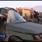«ВАЗ-2110» врезался в столб на сульфатской эстакаде